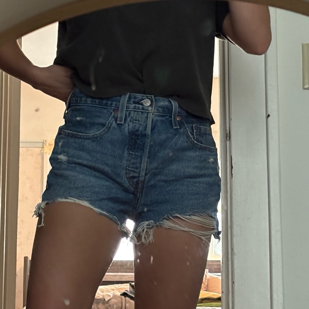 Distressed Jean Shorts - Picture 5 of 5